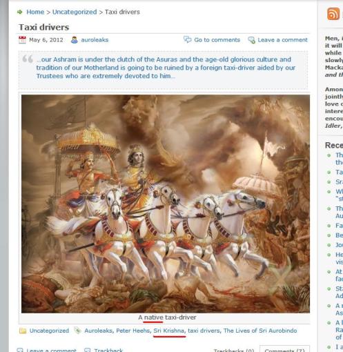 Demeaning Sri Krishna